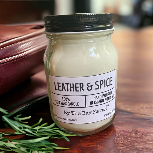 Leather & Spice Candle