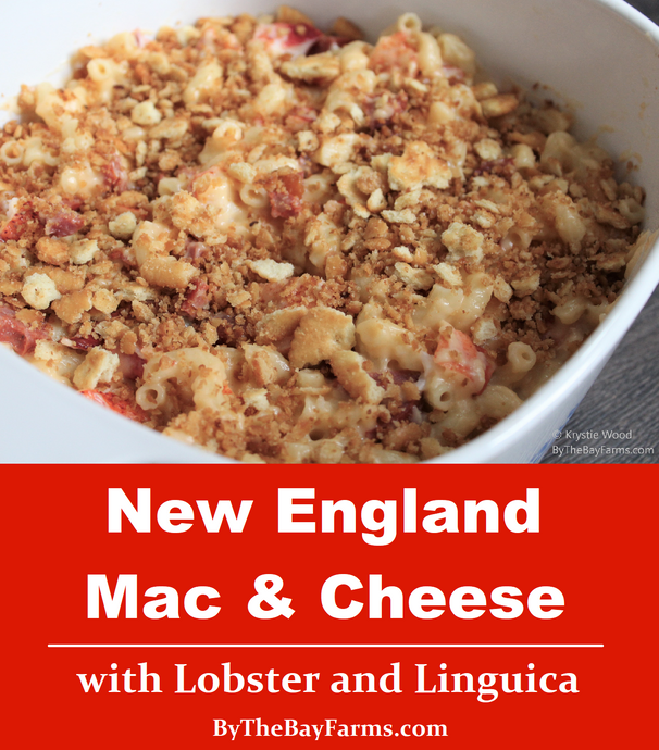 New England Mac & Cheese with Lobster and Linguica