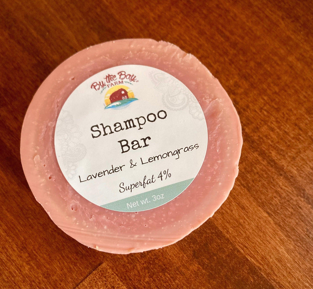 DISCOUNTED- Lemongrass & Lavender CBD Shampoo Bar By The Bay Farms