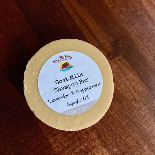 DISCOUNTED Lavender & Peppermint Goat Milk Shampoo Bar - By The Bay Farms